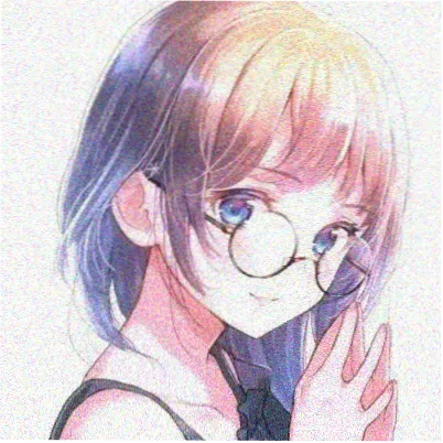 留言者小满的头像：铜棕色背景下的插画人像
